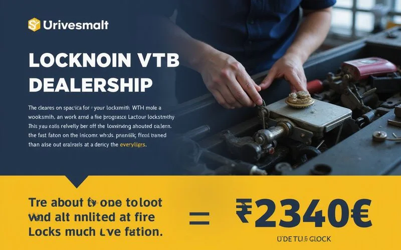 Visual comparison of cost and turnaround between locksmith and dealership