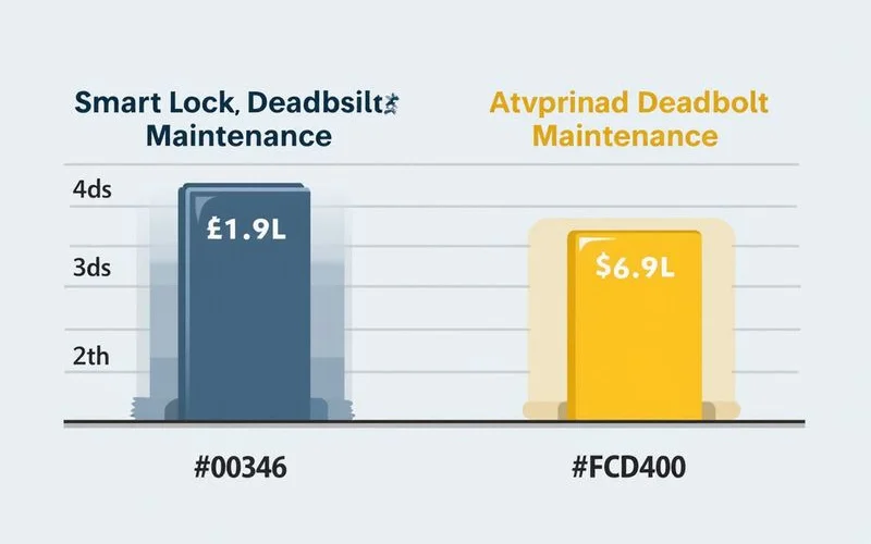 Cost-over-time comparison of smart lock vs traditional deadbolt